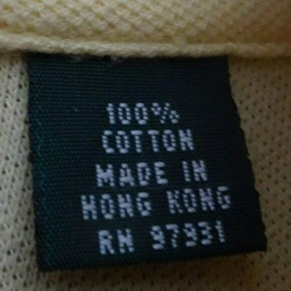 Masters Collection Yellow Polo Shirt Large - Picture 7 of 7